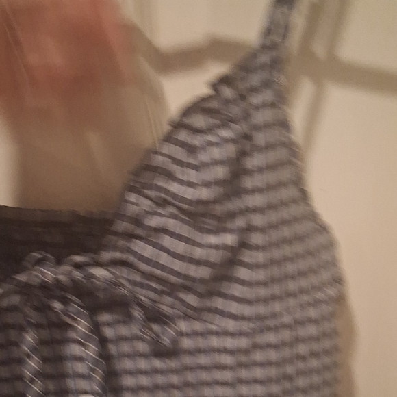 Women's Checkered Ruffle MINI DRESS - Picture 4 of 6